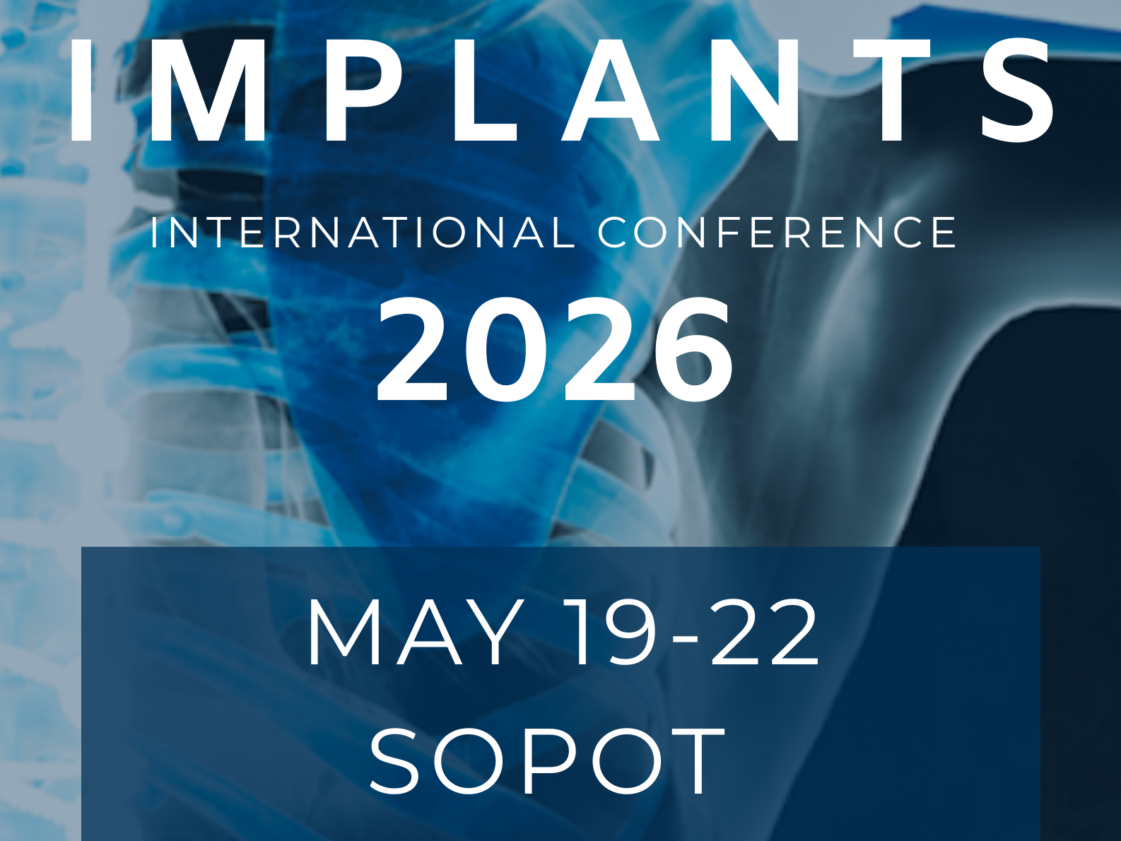 plakat konferencji Implants 2026