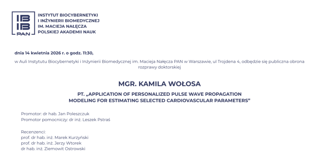 Publiczna obrona rozprawy doktorskiej mgr. Kamila Wołosa